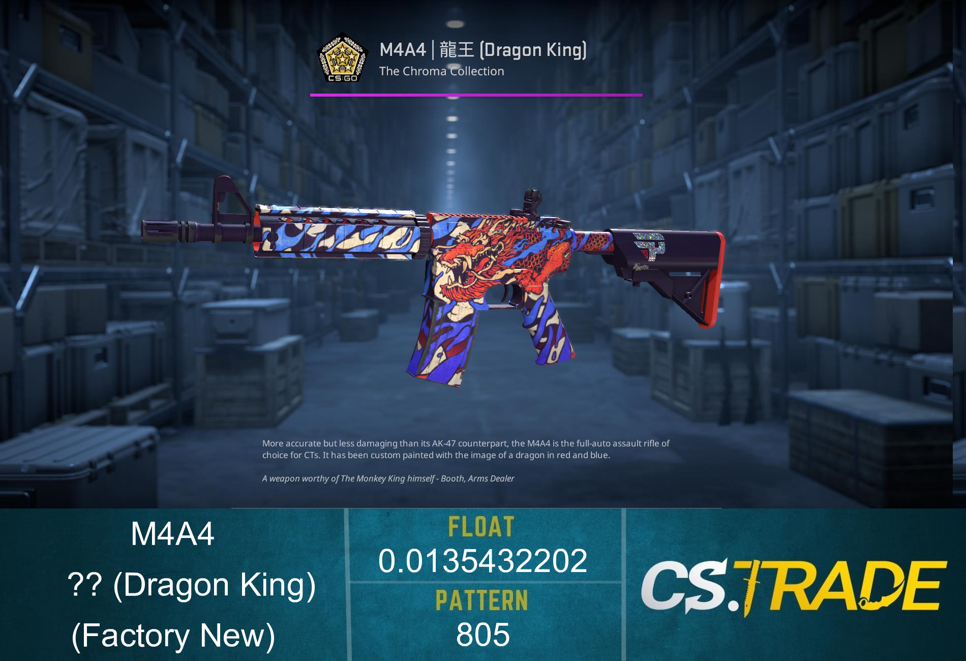 M4A4 | 龍王 (Dragon King) (Factory New) Screenshot