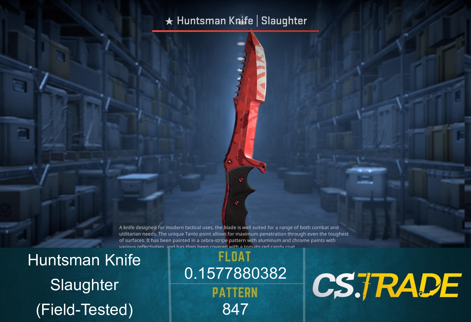 ★ Huntsman Knife | Slaughter (Field-Tested) Screenshot