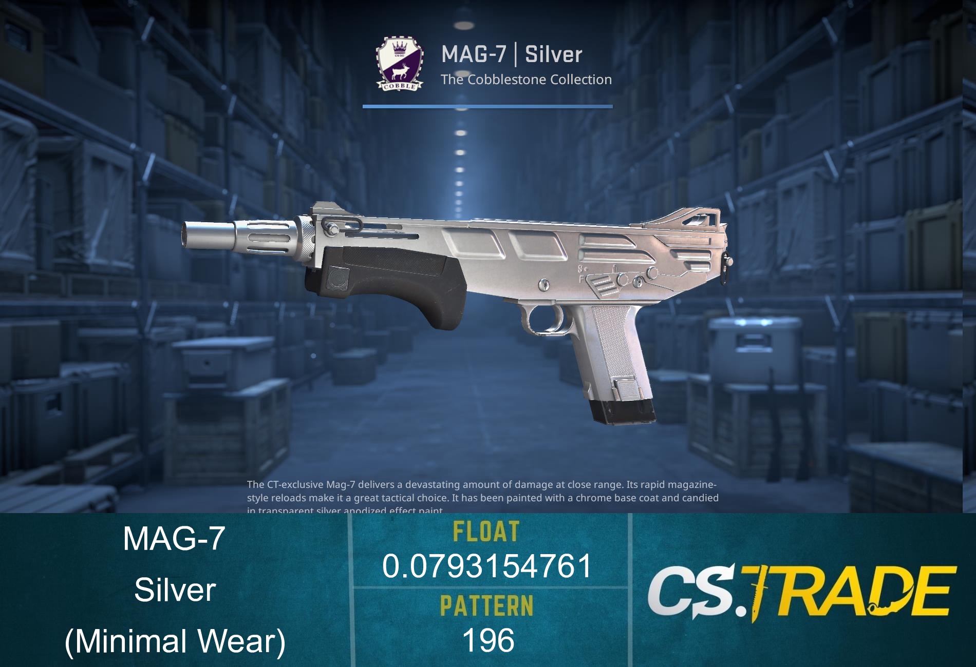 MAG-7 | Silver (Minimal Wear) Screenshot