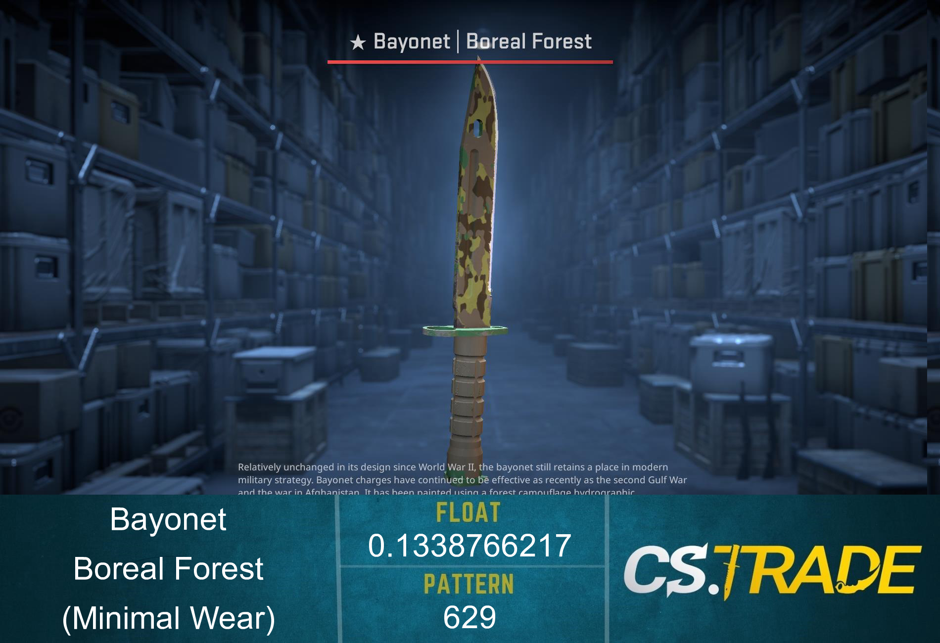 ★ Bayonet | Boreal Forest (Minimal Wear) Screenshot