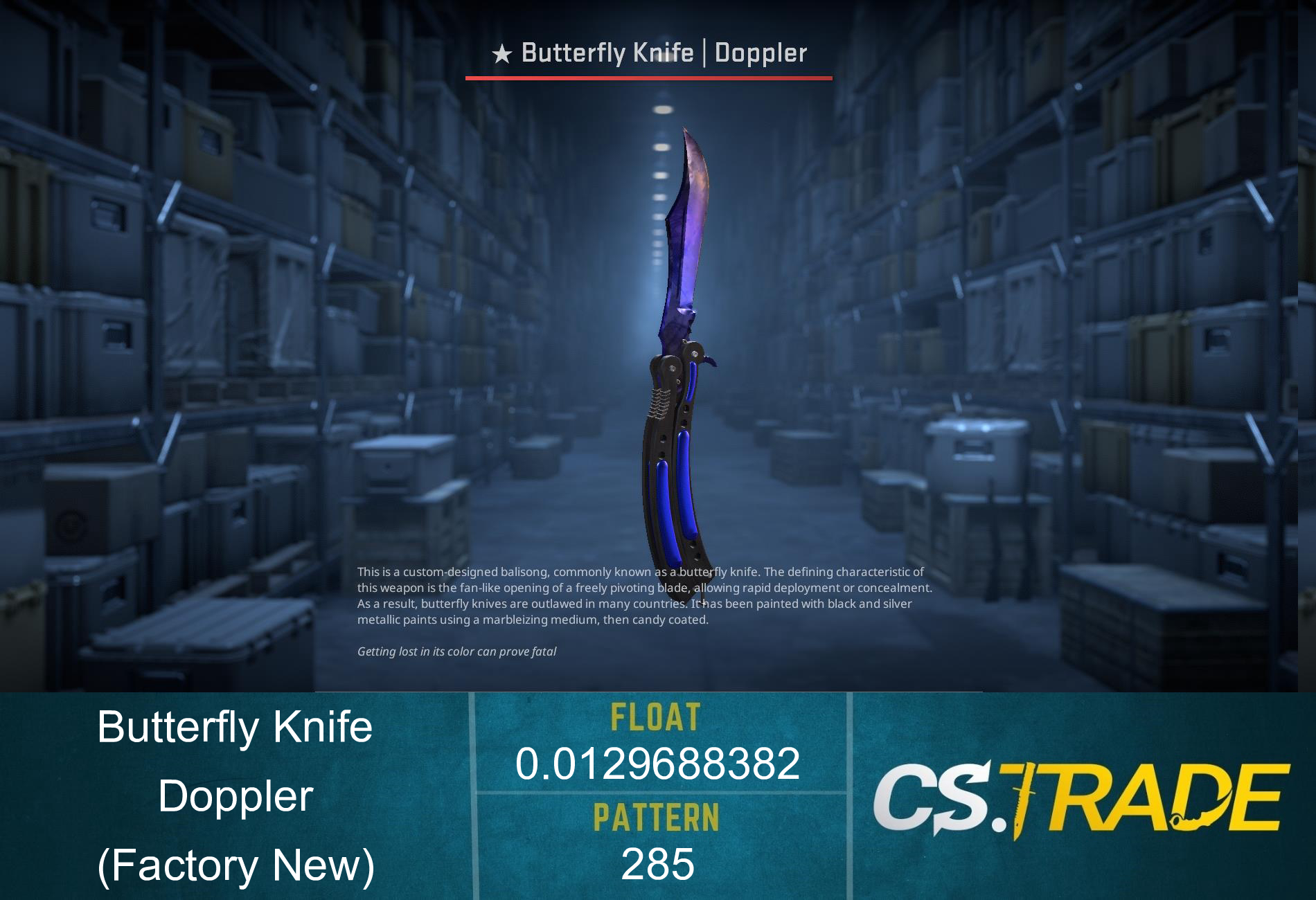 ★ Butterfly Knife | Doppler Phase 4 (Factory New) Screenshot