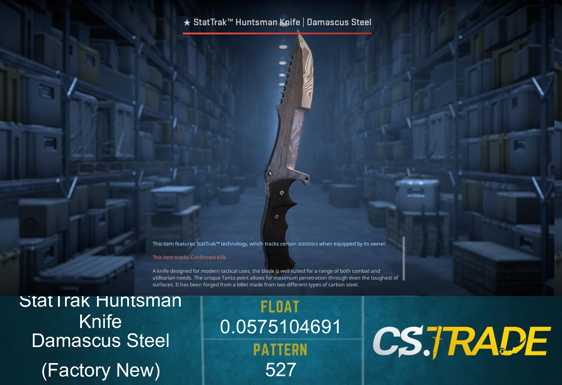 ★ Huntsman Knife | Damascus Steel (Factory New) Screenshot