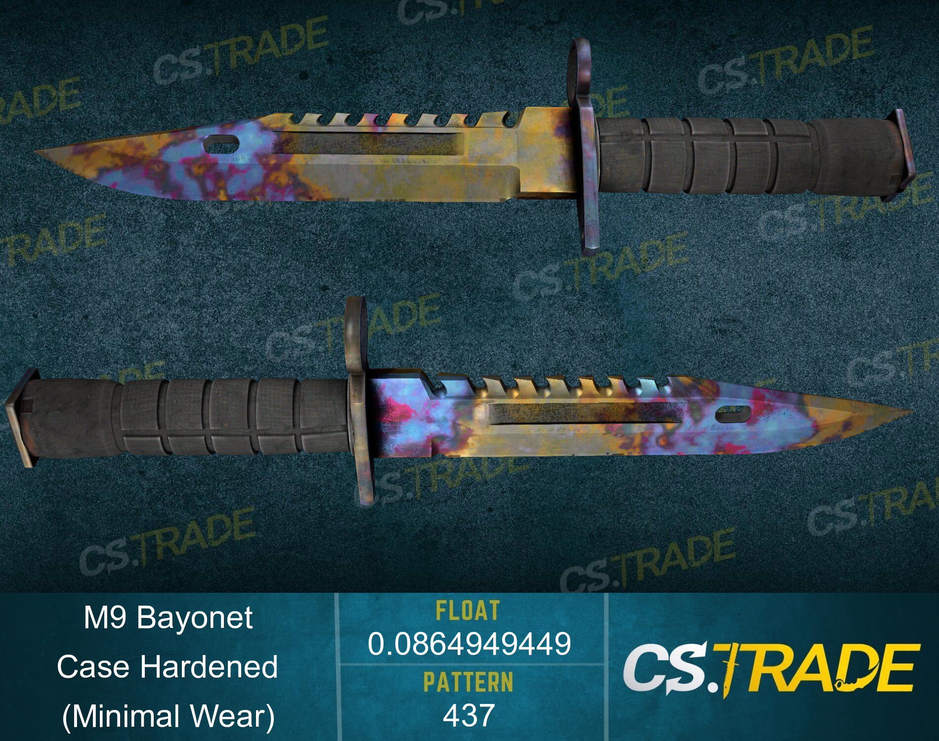 ★ StatTrak™ M9 Bayonet | Case Hardened (Minimal Wear) Screenshot