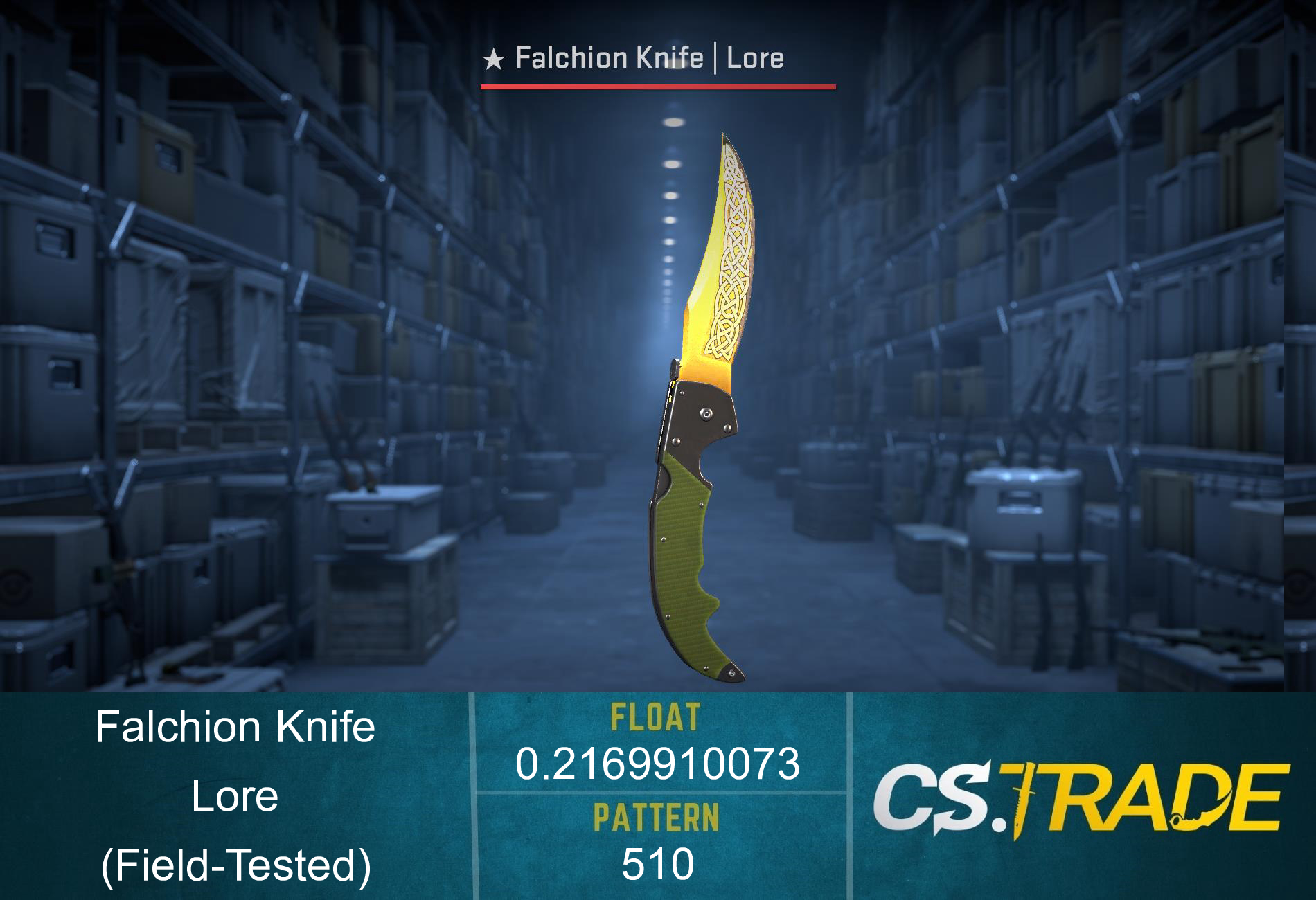 ★ StatTrak™ Falchion Knife | Lore (Field-Tested) Screenshot