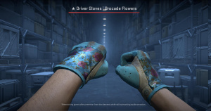 ★ Driver Gloves | Brocade Flowers (Battle-Scarred) Screenshot
