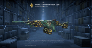 M249 | Emerald Poison Dart (Factory New) Screenshot