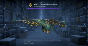 M249 | Emerald Poison Dart (Factory New) Screenshot