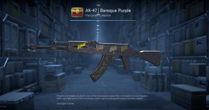 AK-47 | Baroque Purple (Well-Worn) Screenshot