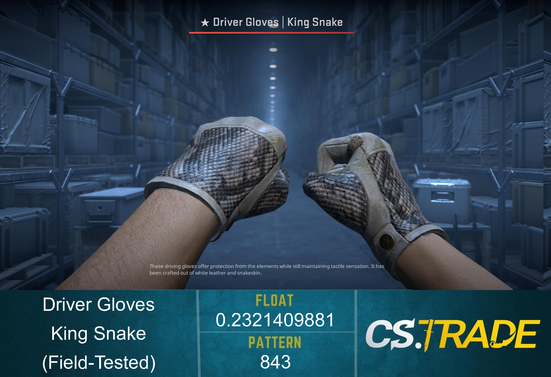 ★ Driver Gloves | King Snake (Field-Tested) Screenshot