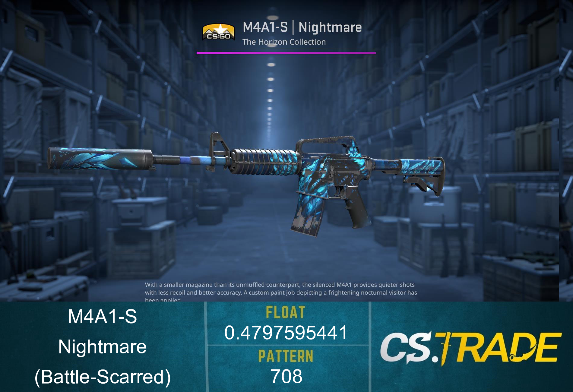 StatTrak™ M4A1-S | Nightmare (Battle-Scarred) Screenshot