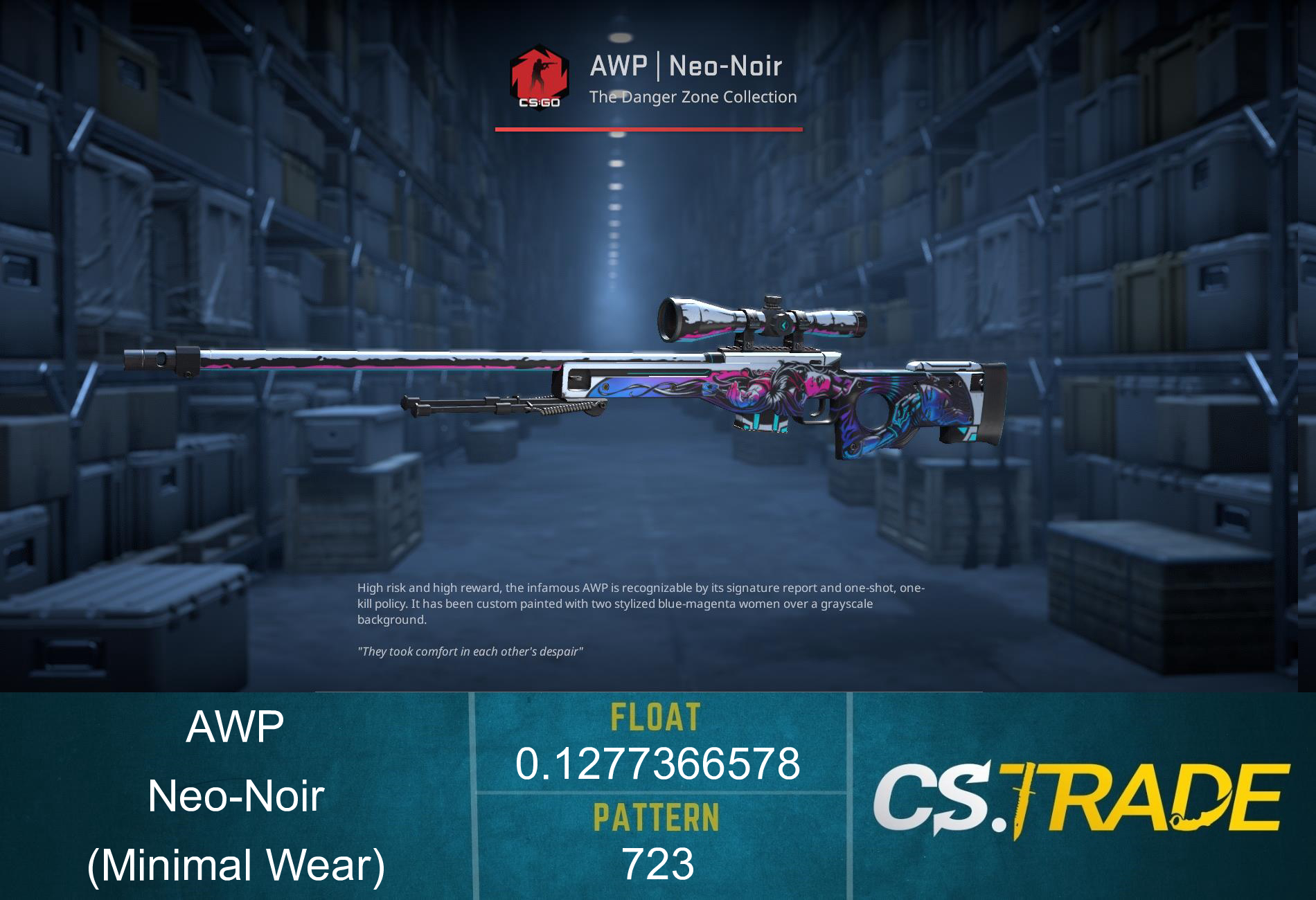 AWP | Neo-Noir (Minimal Wear) Screenshot