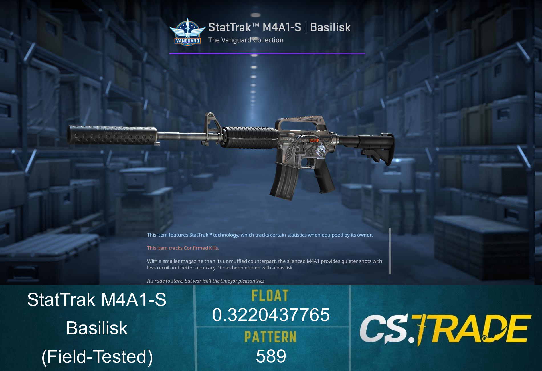 StatTrak™ M4A1-S | Basilisk (Field-Tested)