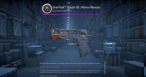 StatTrak™ Glock-18 | Mirror Mosaic (Minimal Wear) Screenshot
