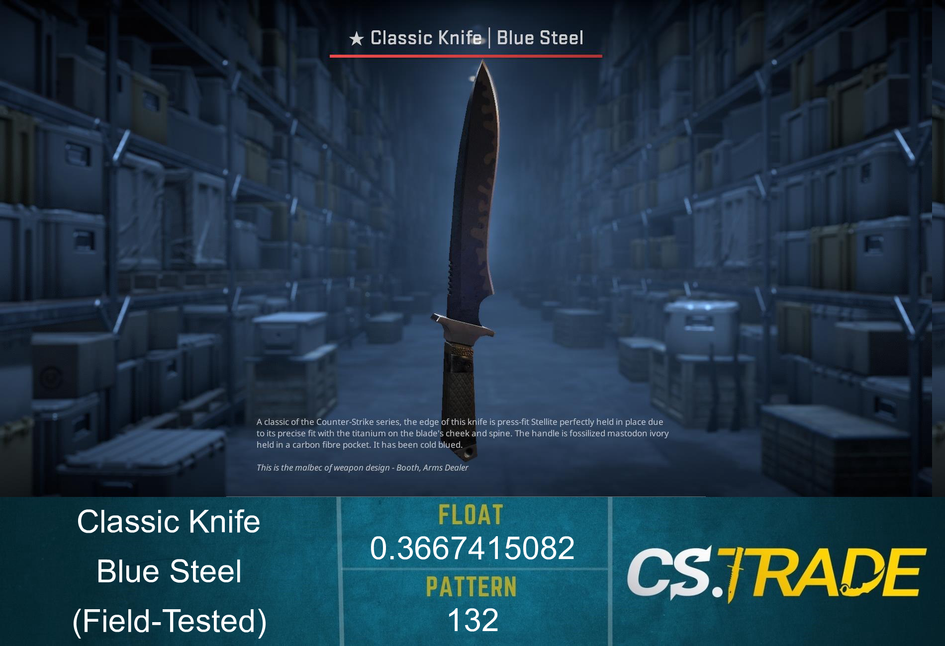 ★ Classic Knife | Blue Steel (Factory New) Screenshot