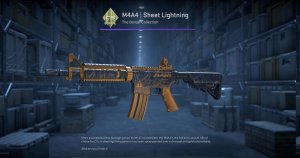 M4A4 | Sheet Lightning (Minimal Wear) Screenshot