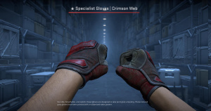 ★ Specialist Gloves | Crimson Web (Battle-Scarred) Screenshot