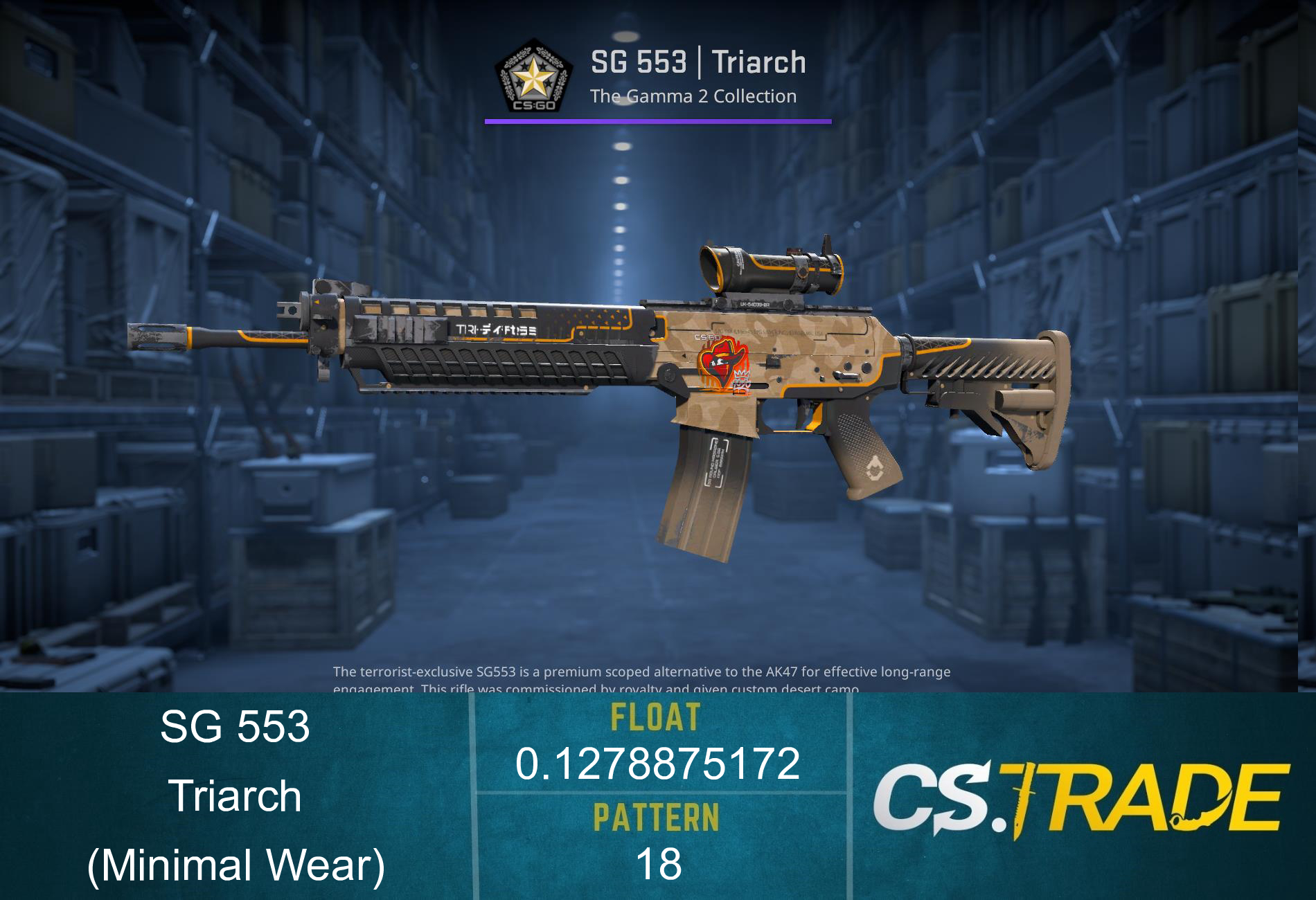 SG 553 | Triarch (Minimal Wear) Screenshot