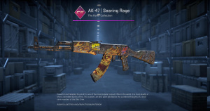 AK-47 | Searing Rage (Minimal Wear) Screenshot
