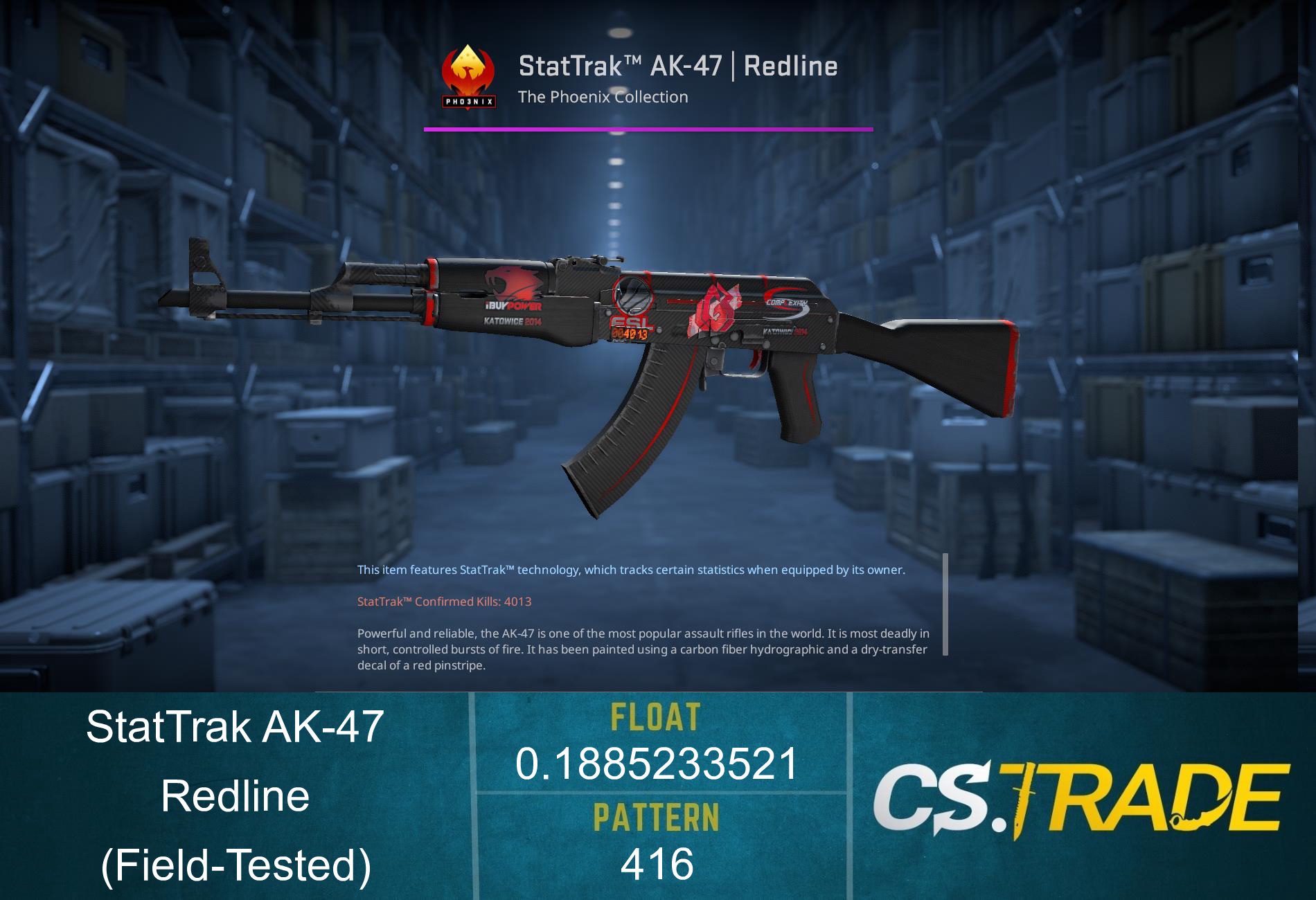 AK-47 | Redline (Minimal Wear) Screenshot