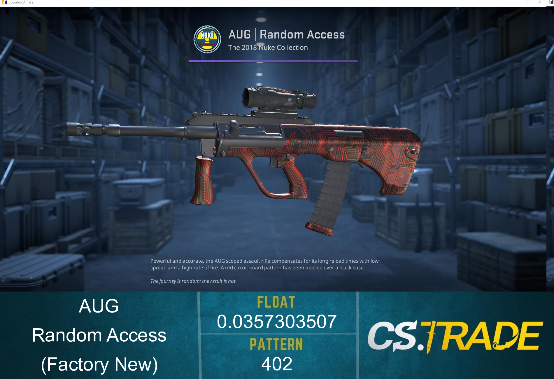 AUG | Random Access (Factory New) Screenshot