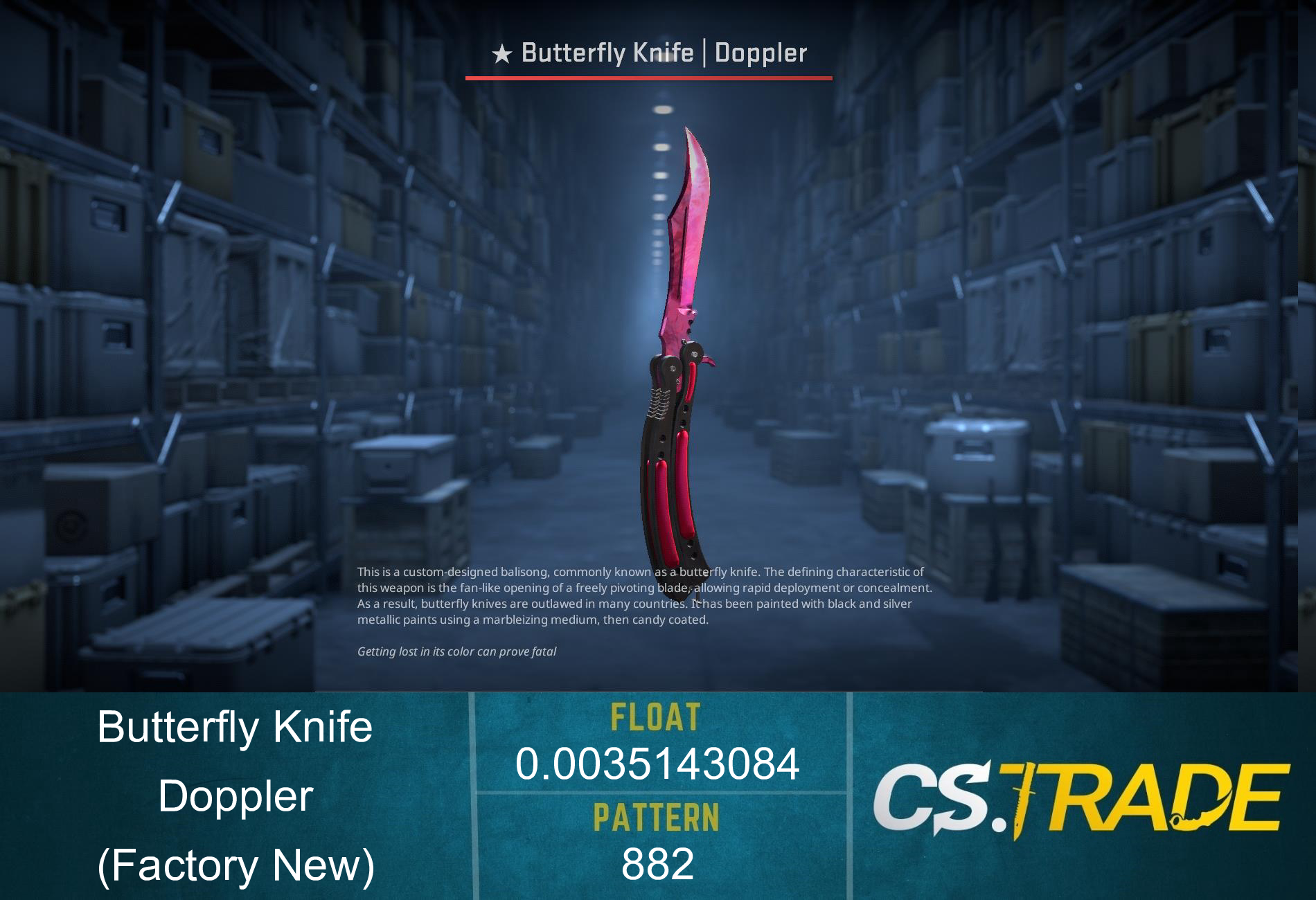 ★ Butterfly Knife | Doppler Phase 2 (Factory New) Screenshot