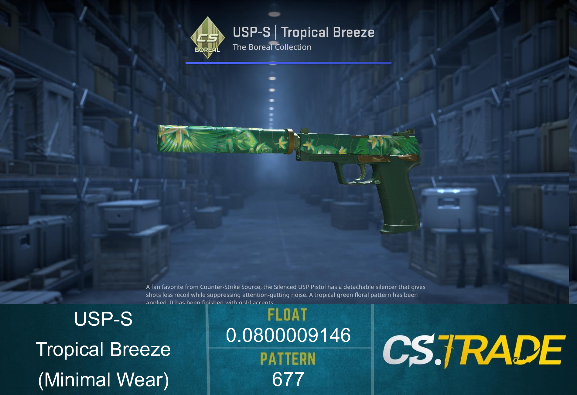 USP-S | Tropical Breeze (Minimal Wear) Screenshot