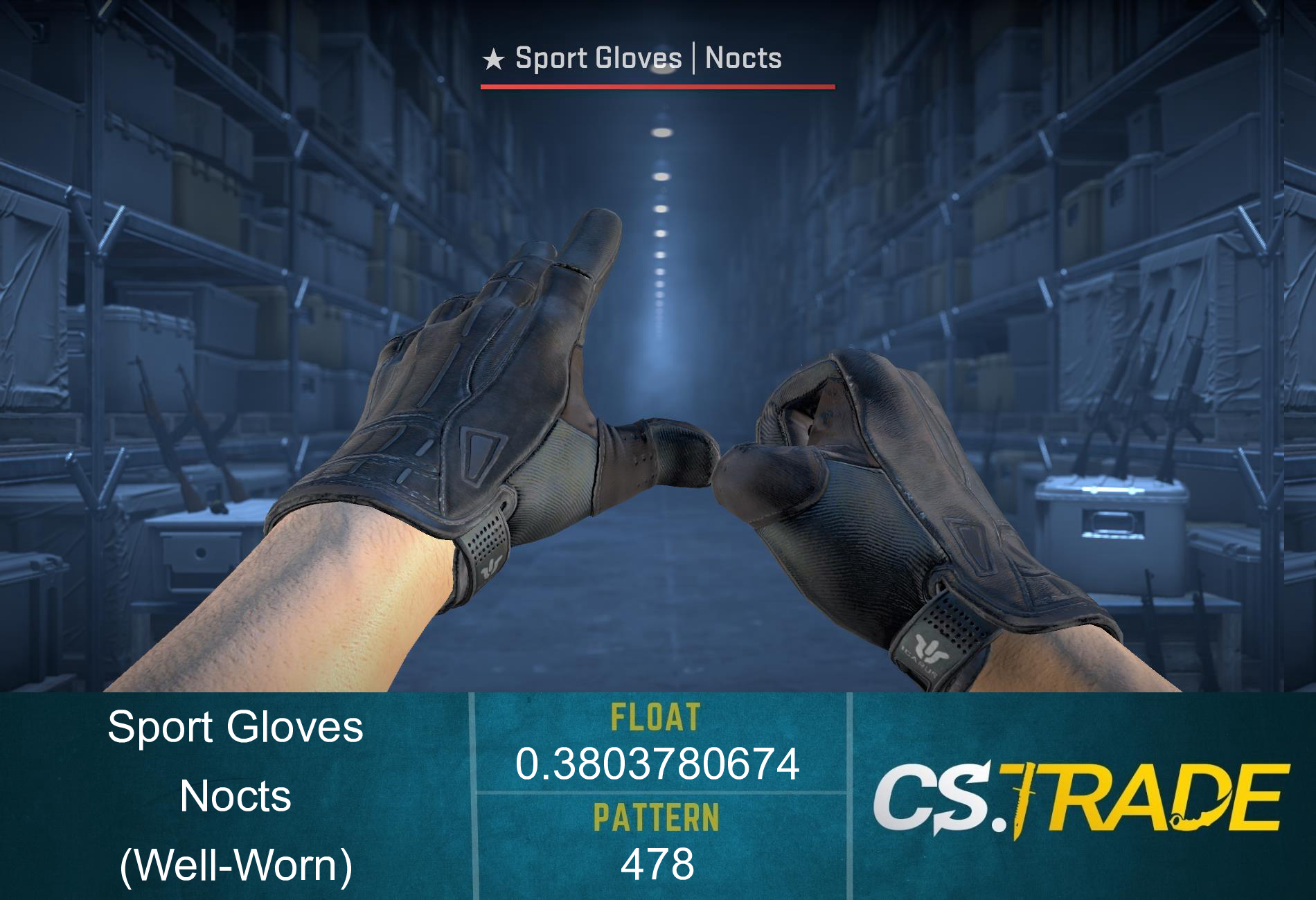 ★ Sport Gloves | Nocts (Well-Worn) Screenshot