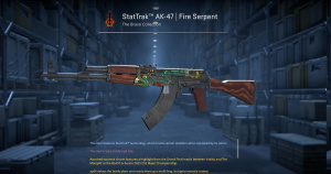 StatTrak™ AK-47 | Fire Serpent (Battle-Scarred) Screenshot