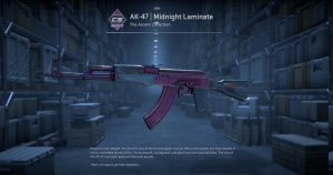 AK-47 | Midnight Laminate (Well-Worn) Screenshot