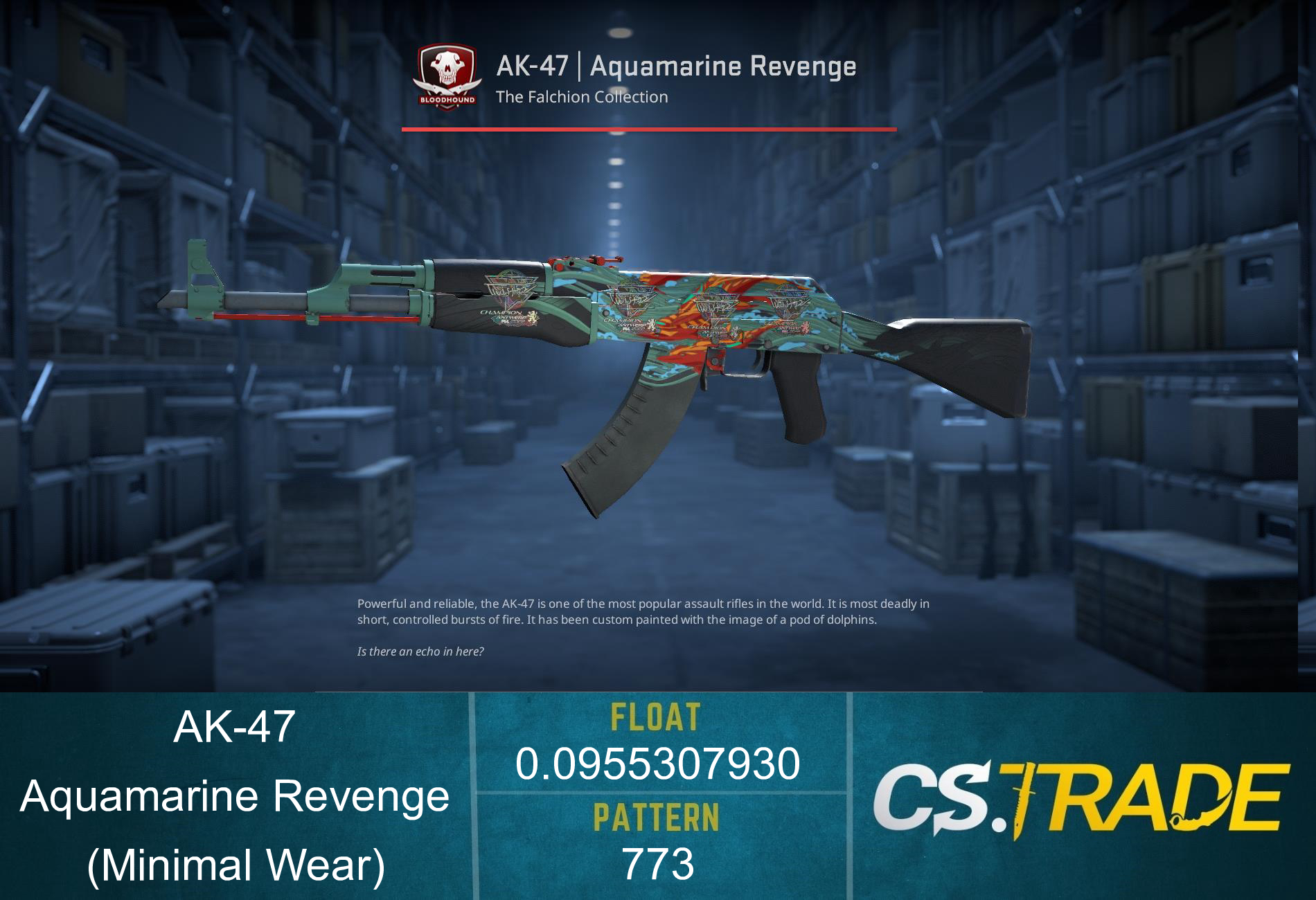 AK-47 | Aquamarine Revenge (Factory New) Screenshot