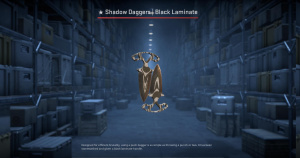 ★ Shadow Daggers | Black Laminate (Battle-Scarred) Screenshot