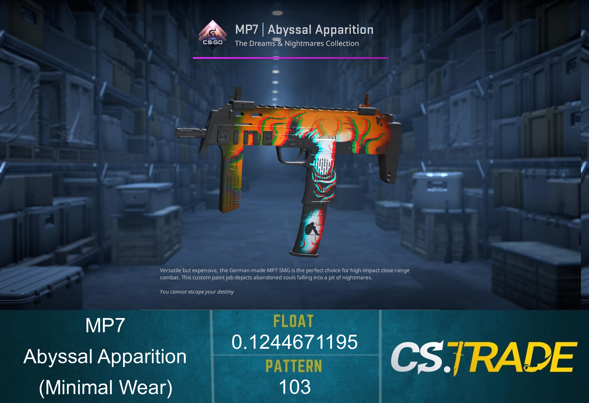 StatTrak™ MP7 | Abyssal Apparition (Minimal Wear) Screenshot