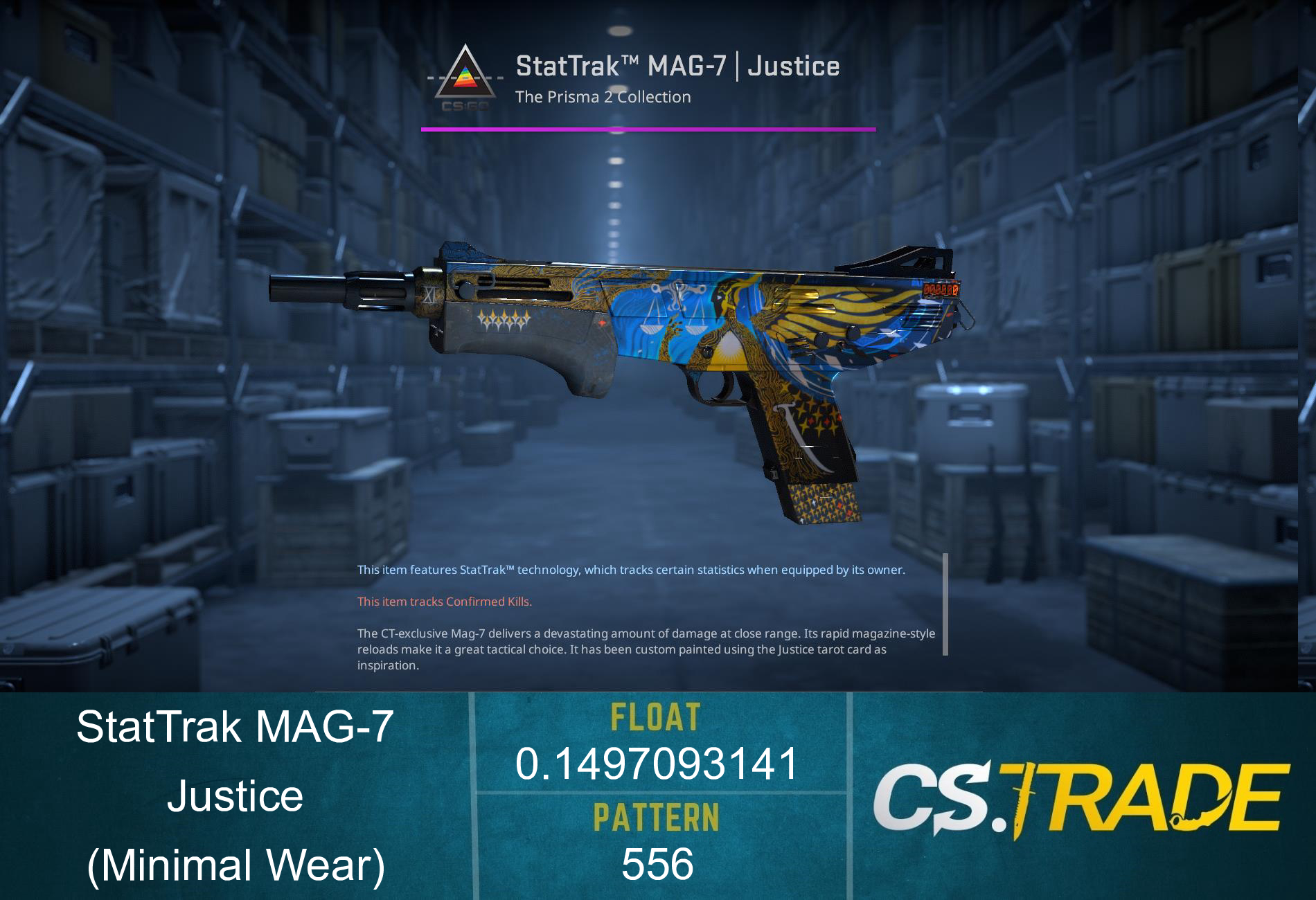 StatTrak™ MAG-7 | Justice (Minimal Wear) Screenshot