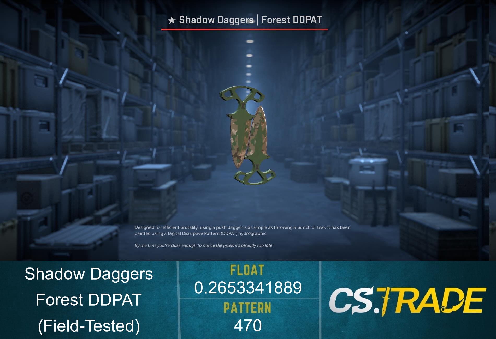 ★ Shadow Daggers | Forest DDPAT (Field-Tested)