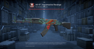 AK-47 | Aquamarine Revenge (Well-Worn) Screenshot