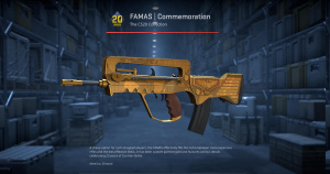 FAMAS | Commemoration (Factory New) Screenshot