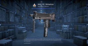 MAC-10 | Whitefish (Factory New) Screenshot