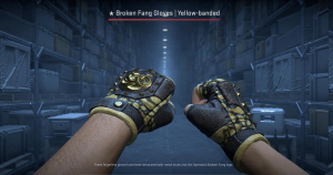 ★ Broken Fang Gloves | Yellow-banded (Field-Tested) Screenshot