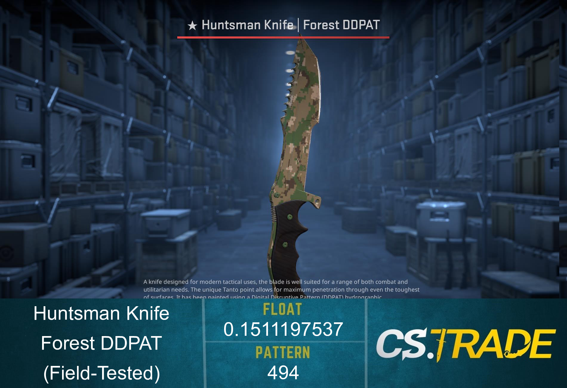 ★ Huntsman Knife | Forest DDPAT (Field-Tested) Screenshot
