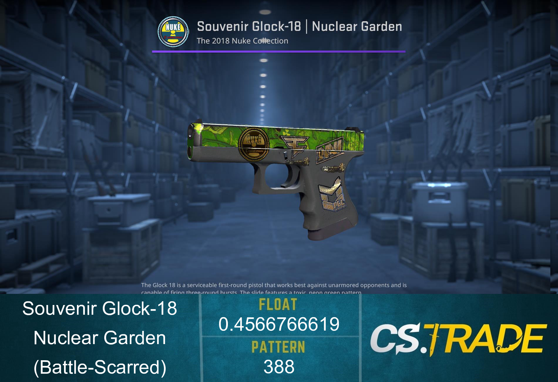 Glock-18 | Nuclear Garden (Battle-Scarred) Screenshot