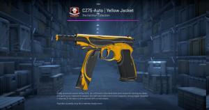 CZ75-Auto | Yellow Jacket (Battle-Scarred) Screenshot
