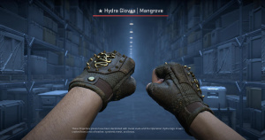 ★ Hydra Gloves | Mangrove (Well-Worn) Screenshot