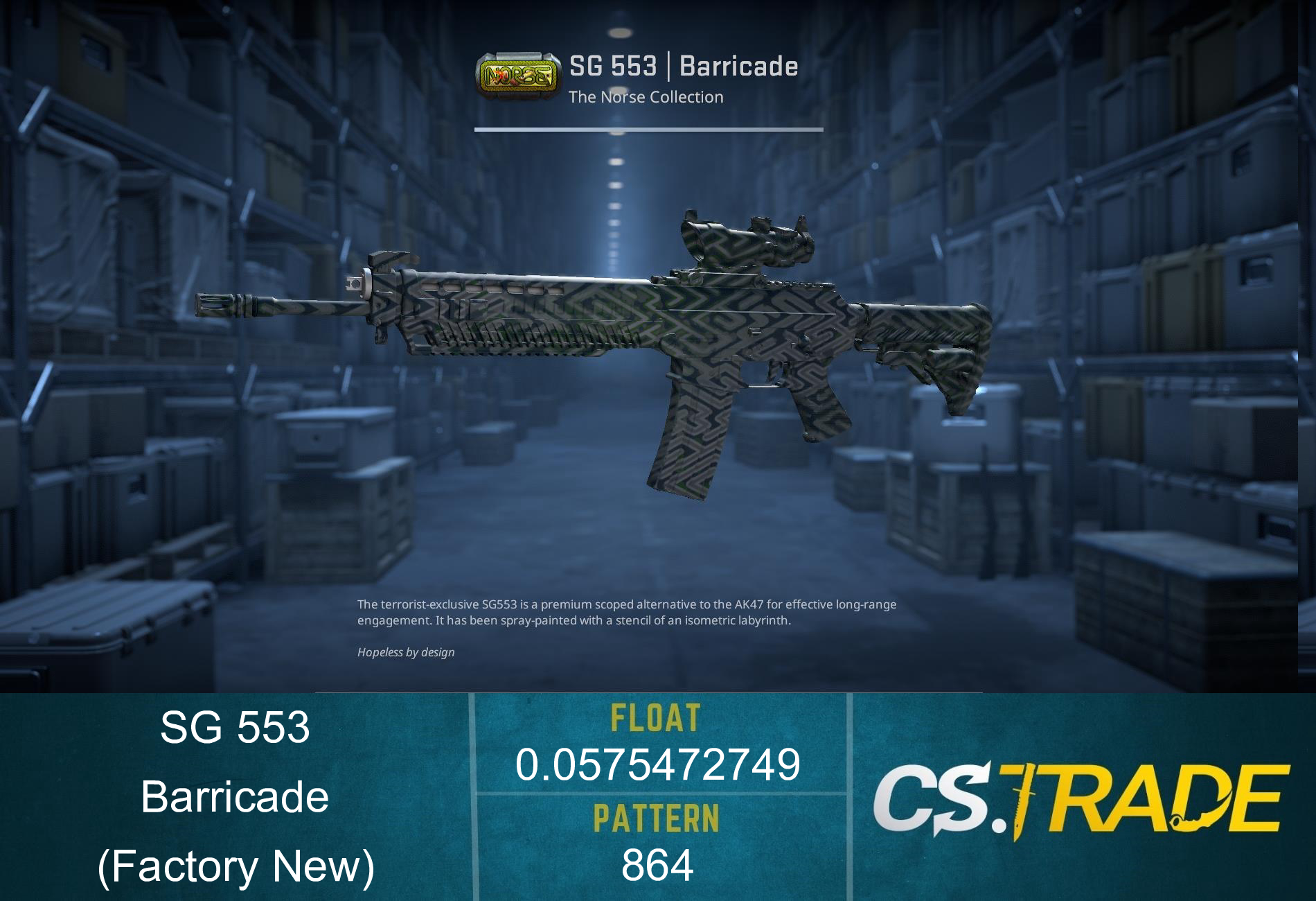 SG 553 | Barricade (Factory New) Screenshot