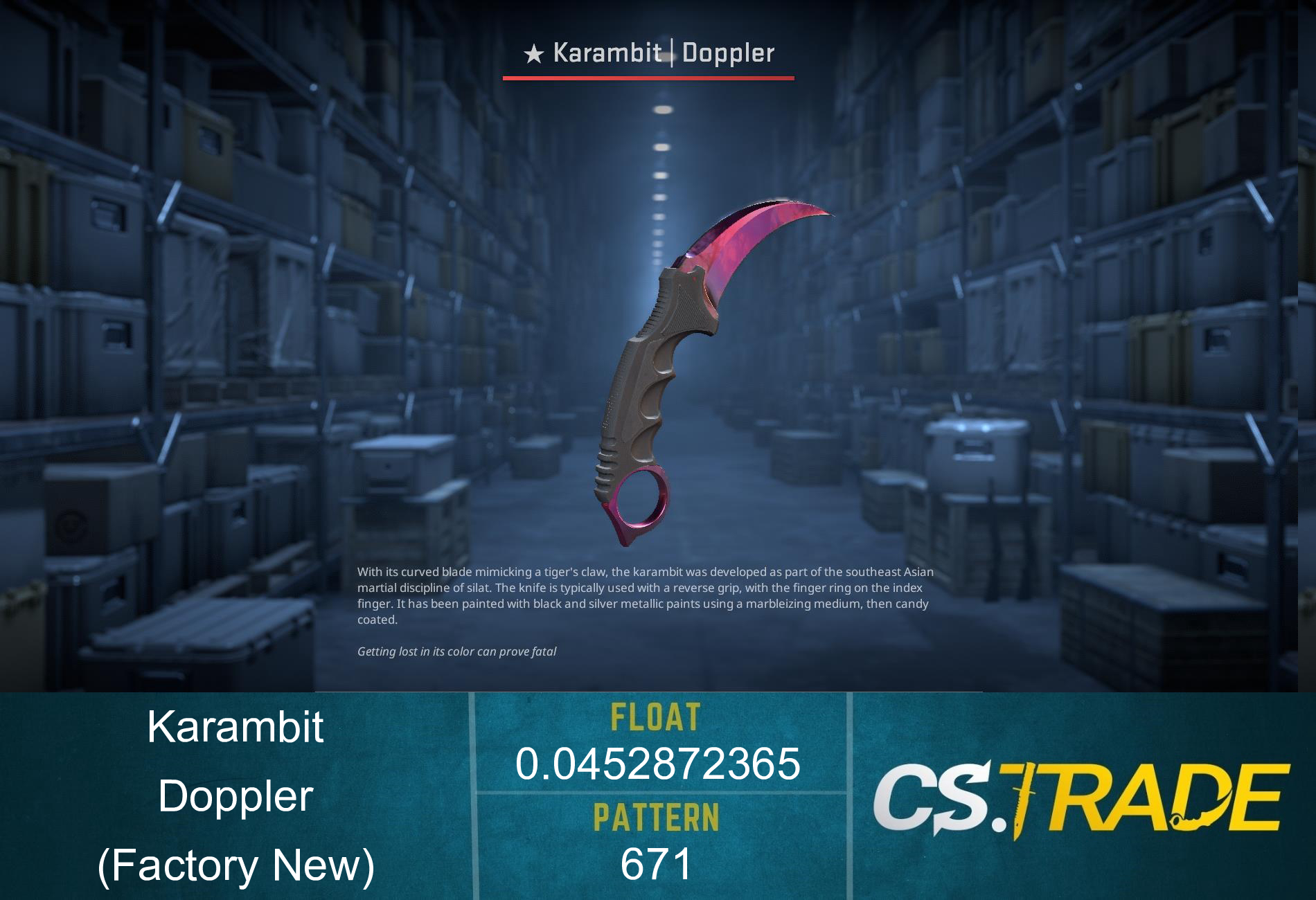 ★ Karambit | Doppler Phase 2 (Factory New) Screenshot