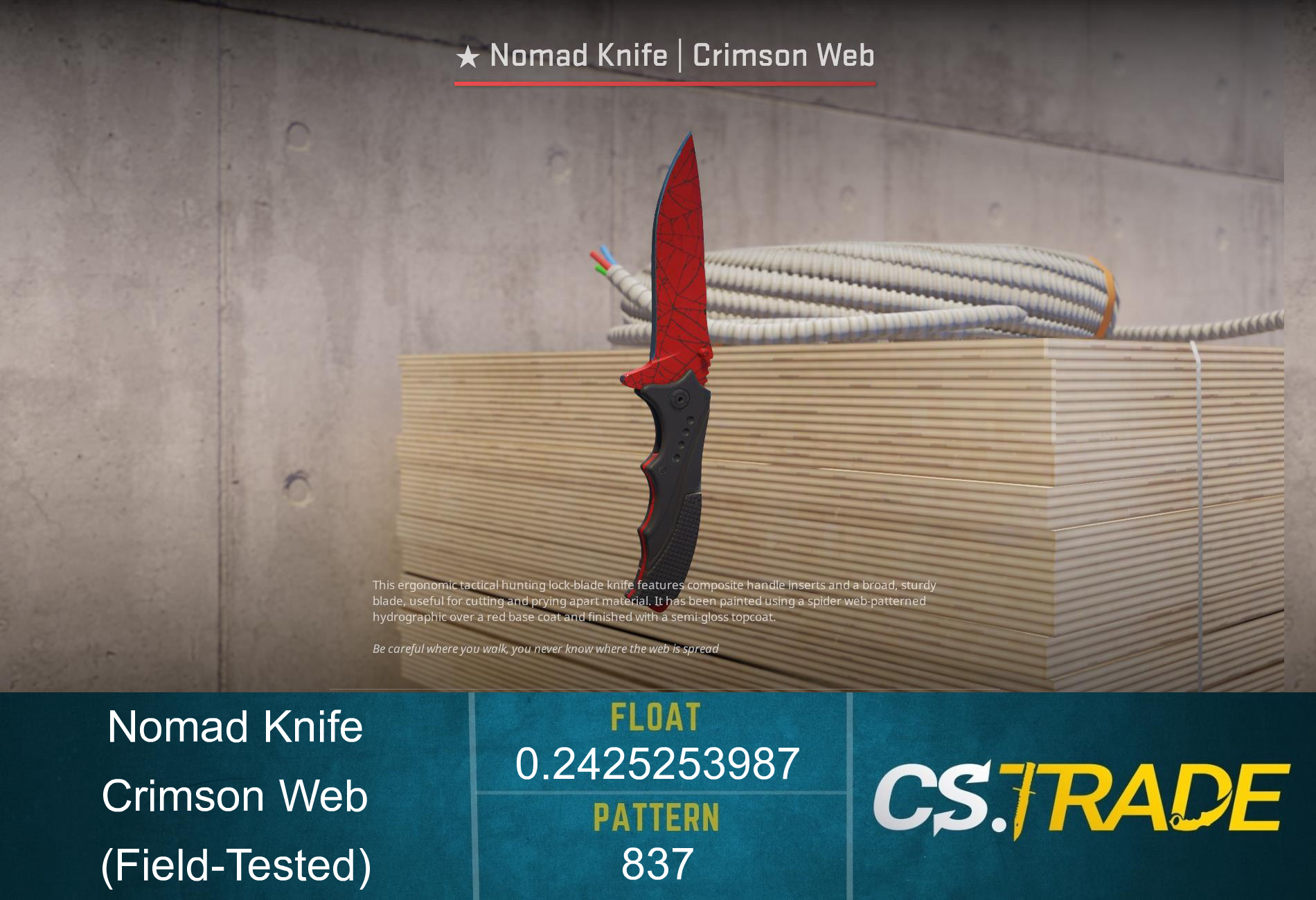 Nomad Knife Crimson Web Cs Go Cs Skin Cs Trade Wiki