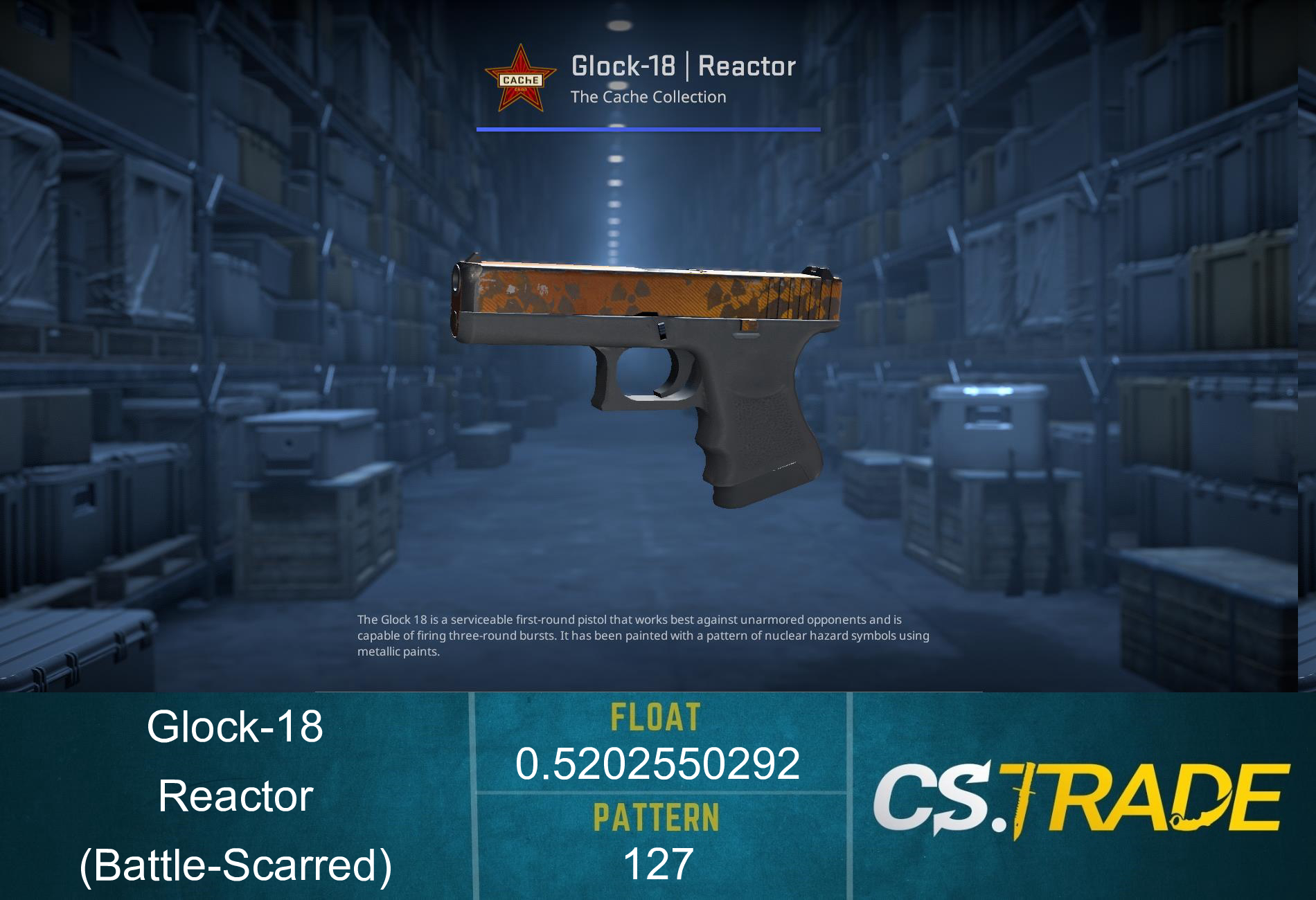Glock-18 | Reactor (Battle-Scarred) Screenshot