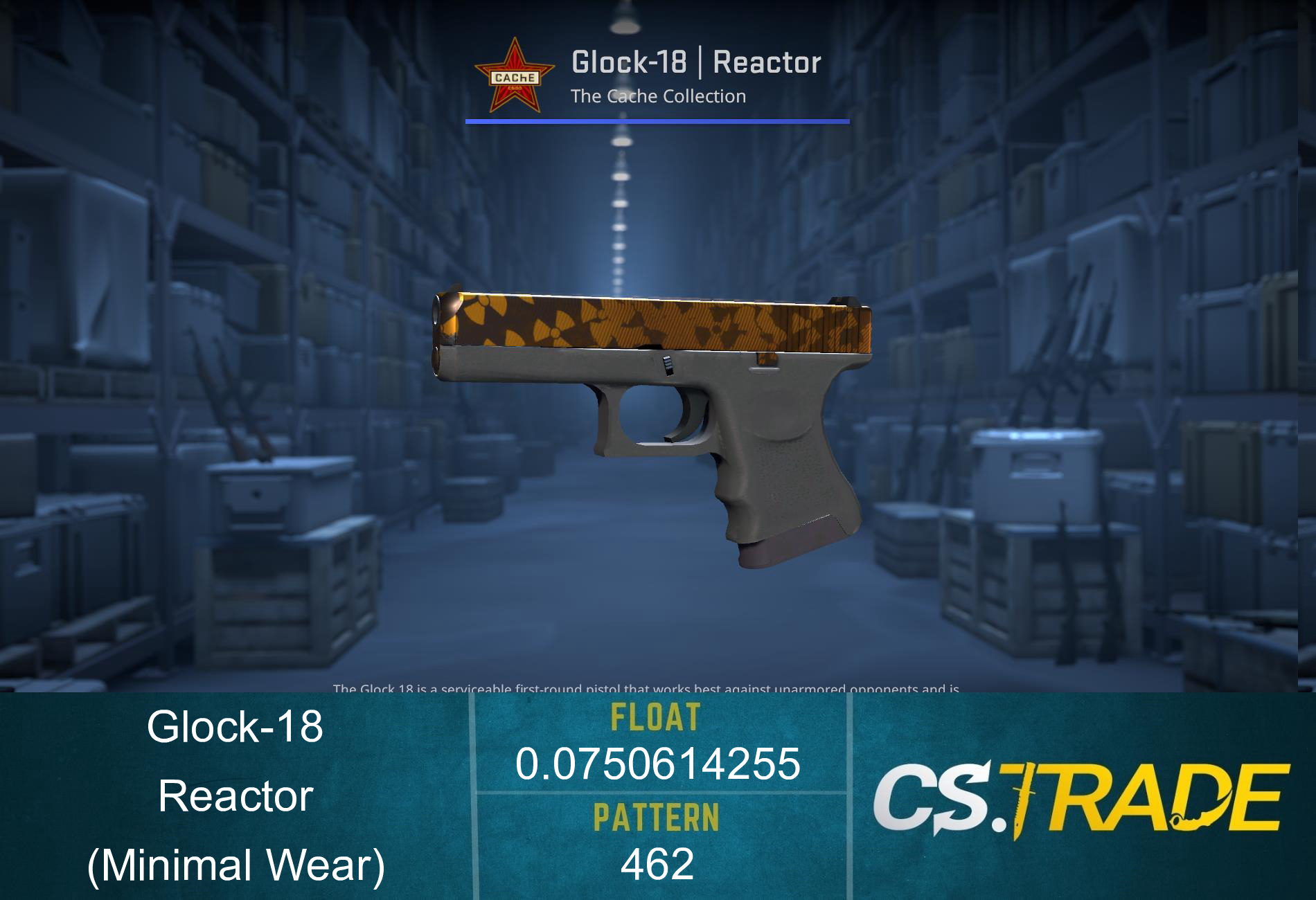 Glock-18 | Reactor (Minimal Wear) Screenshot