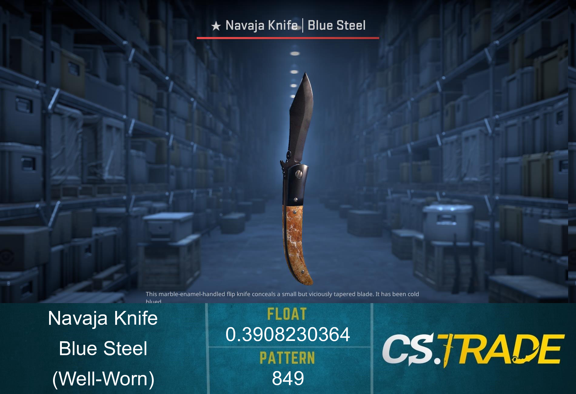 ★ Navaja Knife | Blue Steel (Well-Worn) Screenshot