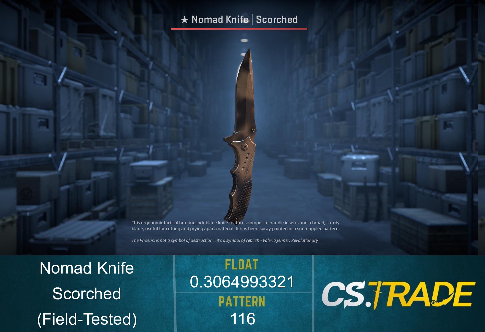 ★ Nomad Knife | Scorched (Battle-Scarred) Screenshot