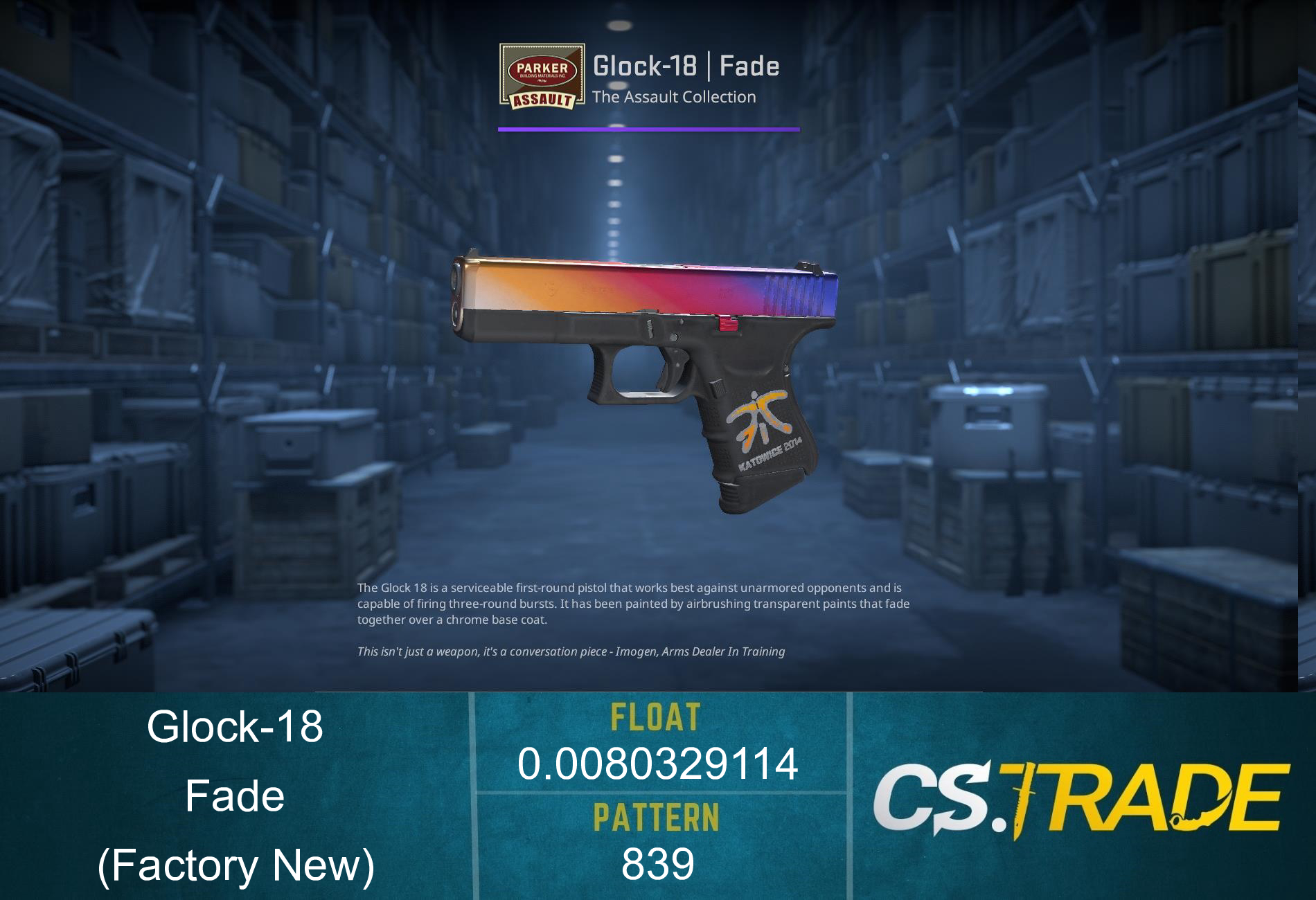 Glock-18 | Fade (Factory New) Screenshot